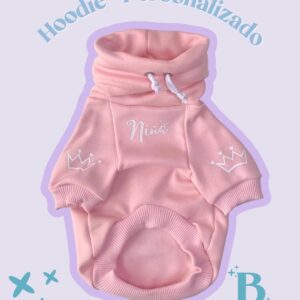 HOODIE CUELLO ALTO ROSA